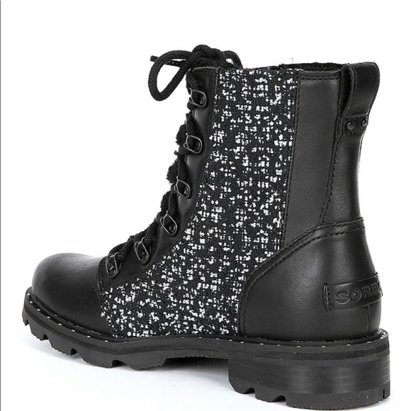 SOREL LENNOX LACE COZY WP BLACK BOOT Size: 8 - Picture 6 of 14
